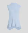 Karl Lagerfeld Sleeveless Blouse In Blue