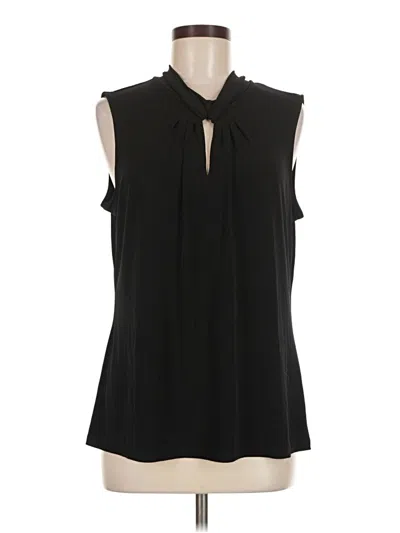 Pre-owned Karl Lagerfeld Sleeveless Blouse In Black