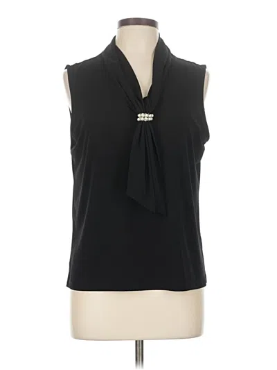 Pre-owned Karl Lagerfeld Sleeveless Blouse In Black