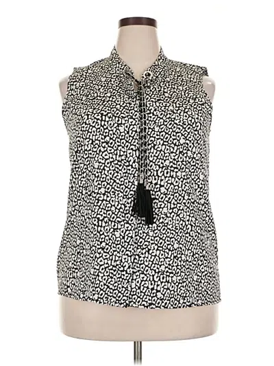 Pre-owned Karl Lagerfeld Sleeveless Blouse In Black