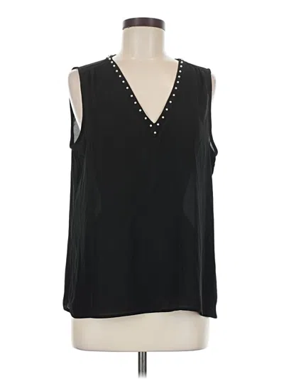 Pre-owned Karl Lagerfeld Sleeveless Blouse In Black