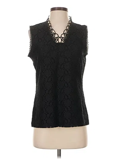 Pre-owned Karl Lagerfeld Sleeveless Blouse In Black