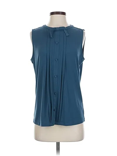 Pre-owned Karl Lagerfeld Sleeveless Blouse In Blue