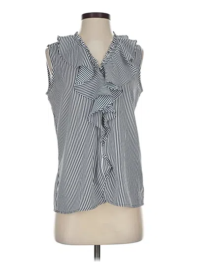 Pre-owned Karl Lagerfeld Sleeveless Blouse In Blue