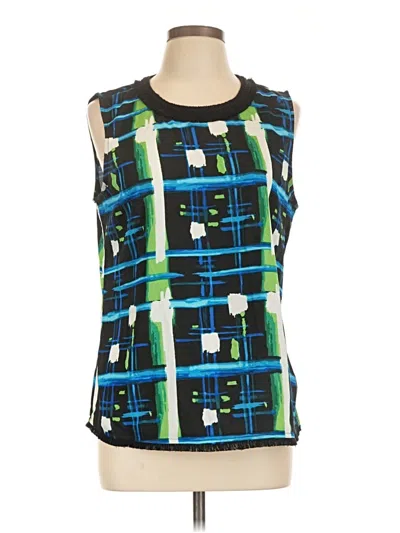 Pre-owned Karl Lagerfeld Sleeveless Blouse In Blue