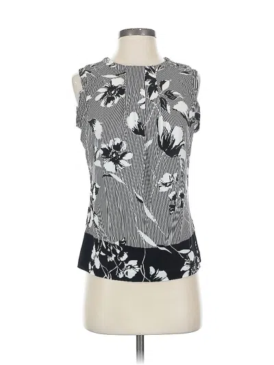Pre-owned Karl Lagerfeld Sleeveless Blouse In Gray