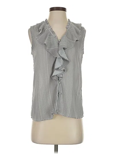 Pre-owned Karl Lagerfeld Sleeveless Blouse In Gray