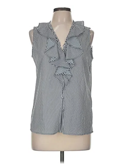 Pre-owned Karl Lagerfeld Sleeveless Blouse In Gray