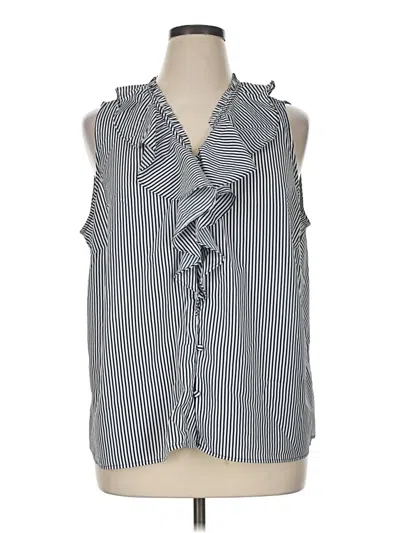 Pre-owned Karl Lagerfeld Sleeveless Blouse In Gray