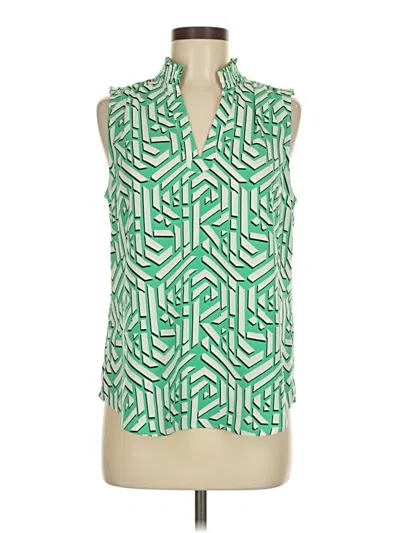 Pre-owned Karl Lagerfeld Sleeveless Blouse In Green