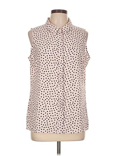 Pre-owned Karl Lagerfeld Sleeveless Blouse In Ivory