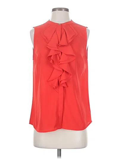 Pre-owned Karl Lagerfeld Sleeveless Blouse In Red