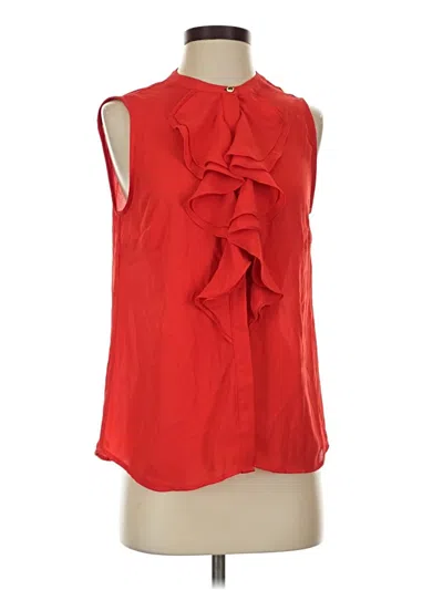 Pre-owned Karl Lagerfeld Sleeveless Blouse In Red