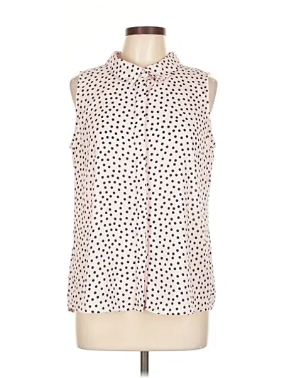 Pre-owned Karl Lagerfeld Sleeveless Blouse In White