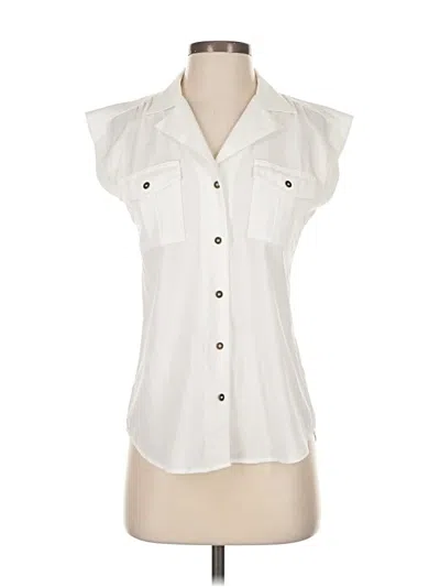 Pre-owned Karl Lagerfeld Sleeveless Blouse In White