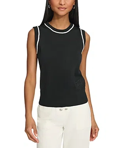 Karl Lagerfeld Sleeveless Top In Black