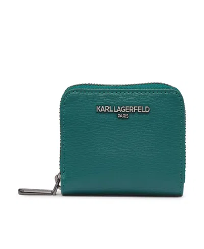 Karl Lagerfeld Slg Small Wallet In Veridian Green