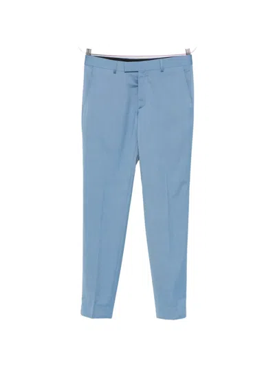 Karl Lagerfeld Slim-fit Tailored Trousers In Blue