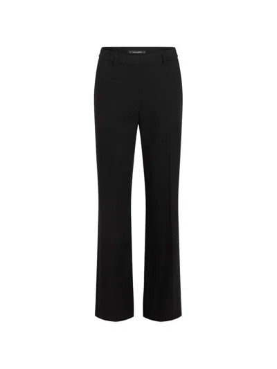 Karl Lagerfeld Slit Trousers In Black