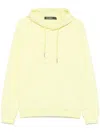 Karl Lagerfeld Slogan-embossed Hoodie In Yellow