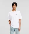 Karl Lagerfeld Small Circle Logo T-shirt In White
