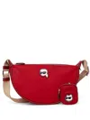 Karl Lagerfeld Small Half-moon Ikon Bag In Red