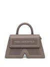Karl Lagerfeld Small Icon K Cross Body Bag In Grey