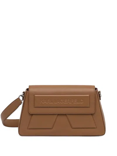 Karl Lagerfeld Small Ikon K Bag In Brown