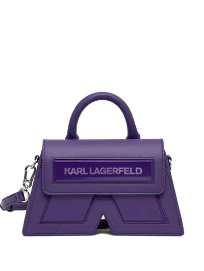 Karl Lagerfeld Small Ikon K Handbag In Purple