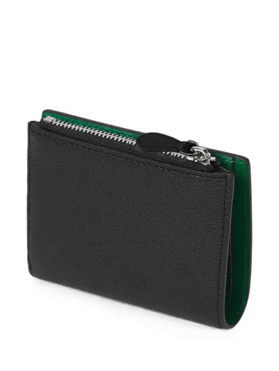 Karl Lagerfeld Small Ikon Pebble Bi-fold Wallet In Brown
