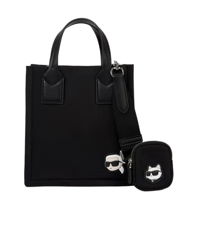 KARL LAGERFELD SMALL IKONIK KARL TOTE BAG
