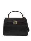 Karl Lagerfeld Small K/autograph Satchel Bag In Black