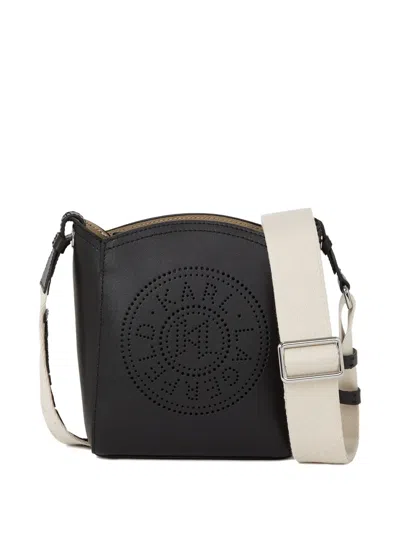 Karl Lagerfeld Kleine Perforierte K/circle Beuteltasche In Black