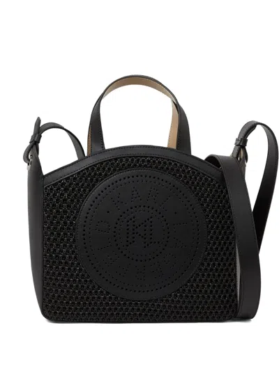 Karl Lagerfeld Small K/circle Tote Bag In Black