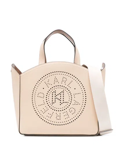 Karl Lagerfeld Small K/circle Tote Bag In Neutrals