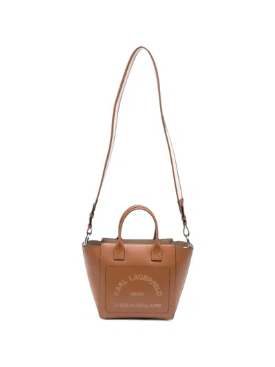 Karl Lagerfeld Small K/daily Leather Tote Bag In Red