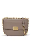 Karl Lagerfeld Small K/forever Leather Cross Body Bag In Neutrals