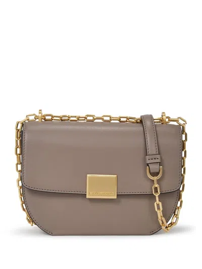 Karl Lagerfeld Small K/forever Leather Cross Body Bag In Neutrals