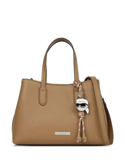 Karl Lagerfeld Small K/ikon Tote Bag In Brown