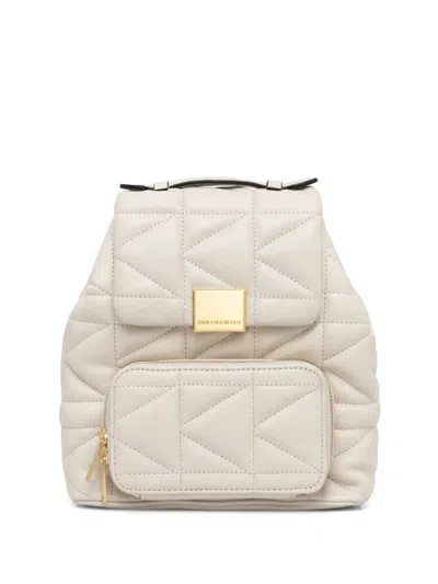 Karl Lagerfeld Small K/kuilt Backpack In Neutrals