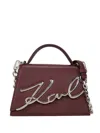 Karl Lagerfeld Small K/signature Tote Bag In White