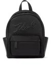 Karl Lagerfeld Small K/skuare Backpack Grainy In Black
