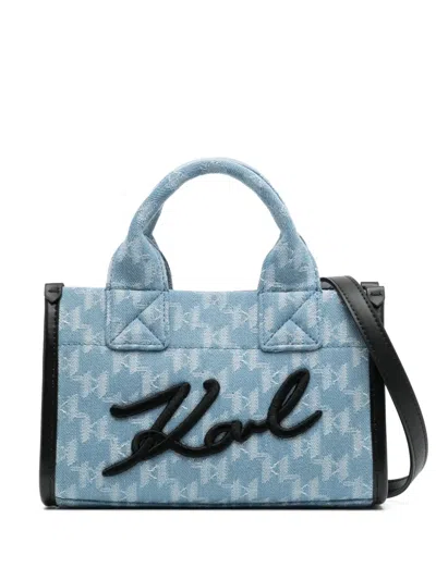 Karl Lagerfeld Small Kskuare Crossbody Bag In Blau