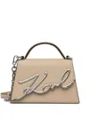 Karl Lagerfeld Medium K/signature Cross Body Bag In Neutrals