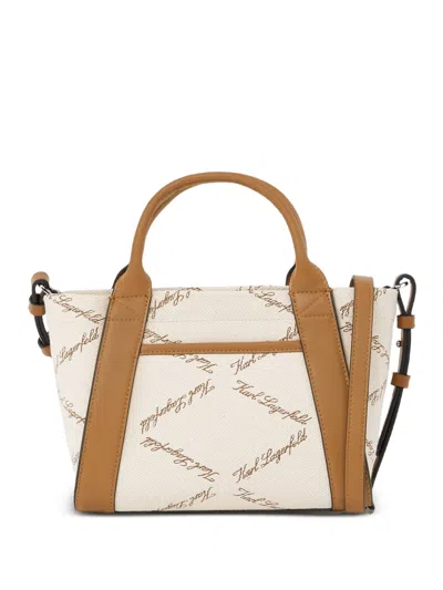 Karl Lagerfeld Small K/ville Tote Bag In Neutral