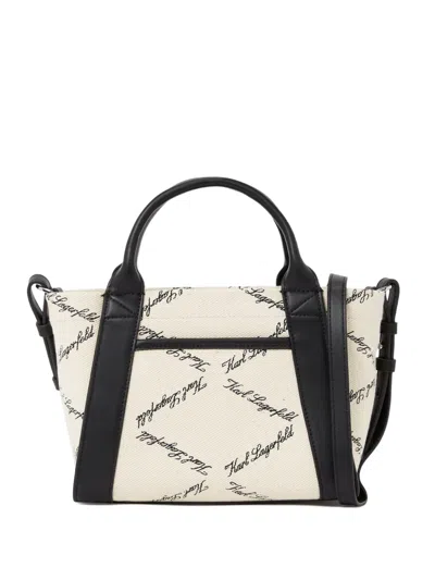 Karl Lagerfeld Small K/ville Tote Bag In Neutral