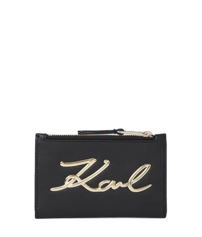 Karl Lagerfeld Small Leather Goods In Black