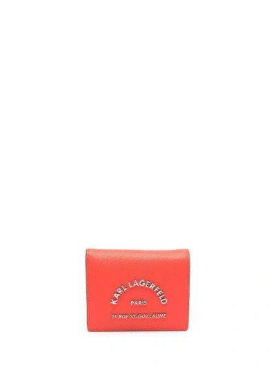 Karl Lagerfeld Small Leather Goods In Orange
