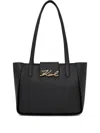 Karl Lagerfeld Small Logo-detail Tote Bag In Black
