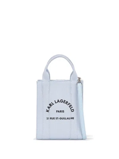Karl Lagerfeld Small Rue St-guillaume Tote Bag In Blue